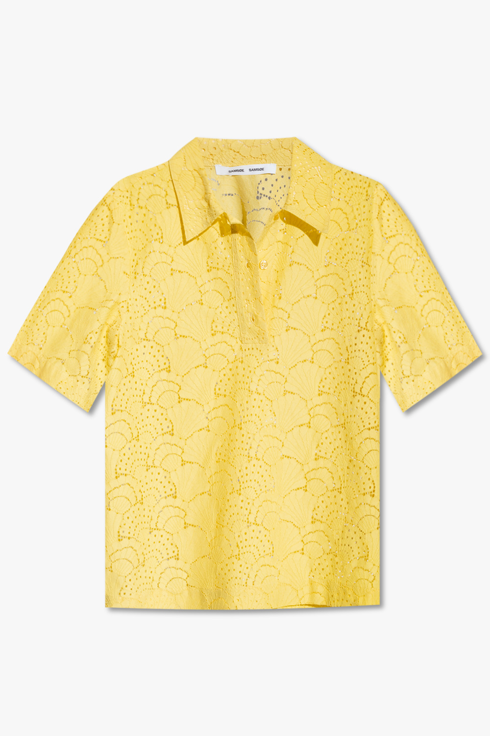 Samsøe Samsøe ‘Karen’ lace polo shirt