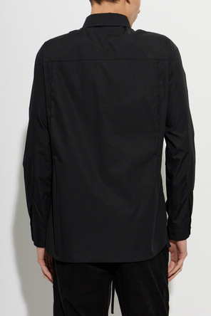 POST ARCHIVE FACTION Black Shirt with Back Slits by POST ARCHIVE FACTION