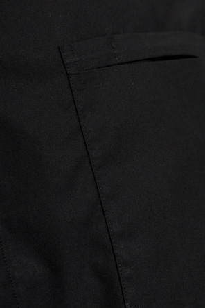 POST ARCHIVE FACTION Black Shirt with Back Slits by POST ARCHIVE FACTION