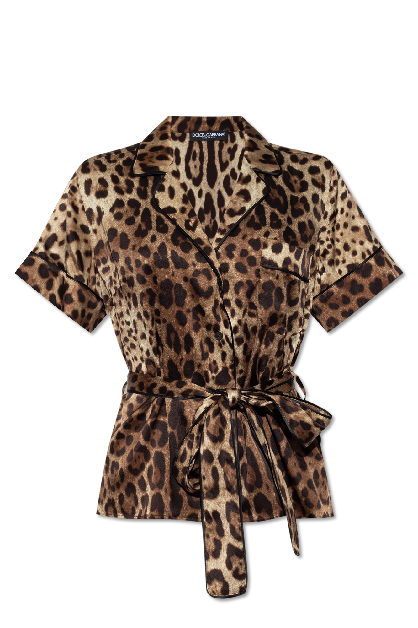 Dolce & Gabbana Silk shirt with short sleeves