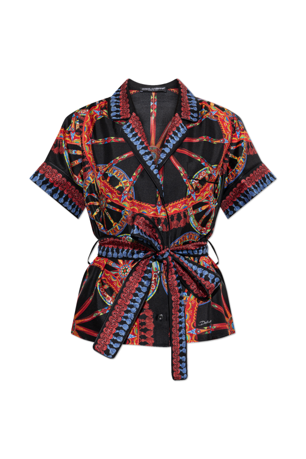 Silk shirt with ‘Carretto’ print od Dolce & Gabbana