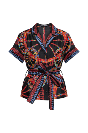 Silk shirt with ‘Carretto’ print