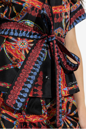 Dolce & Gabbana Camisa de seda com estampado ‘Carretto’
