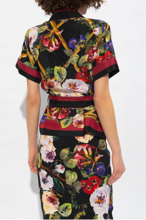 Dolce & Gabbana Portemonnaie mit Print Silk shirt