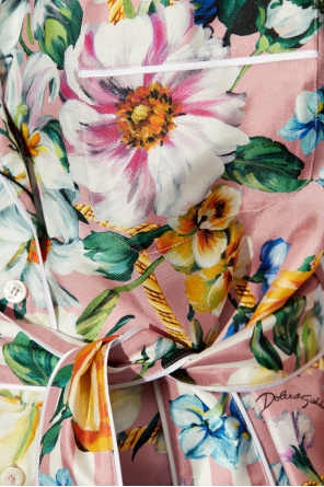 Dolce & Gabbana Camisa de seda con motivo floral
