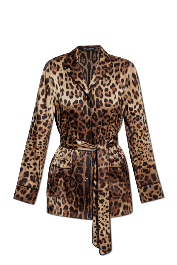 Silk shirt with animal motif, zdjęcie 1 Silk shirt with animal motif od Dolce & Gabbana