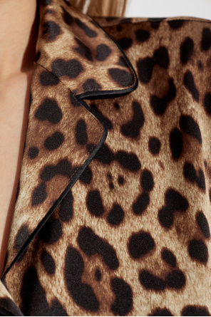 Dolce & Gabbana Seidenbluse mit Tiermotiv