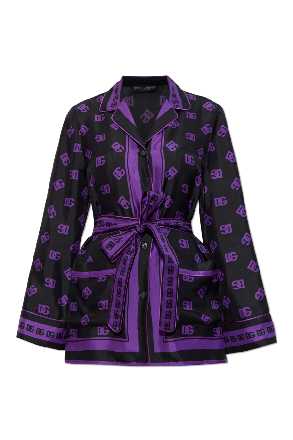 Silk shirt with belt od Dolce & Gabbana