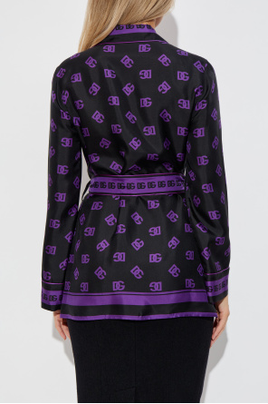 Dolce & Gabbana Camisa de seda con cinturón