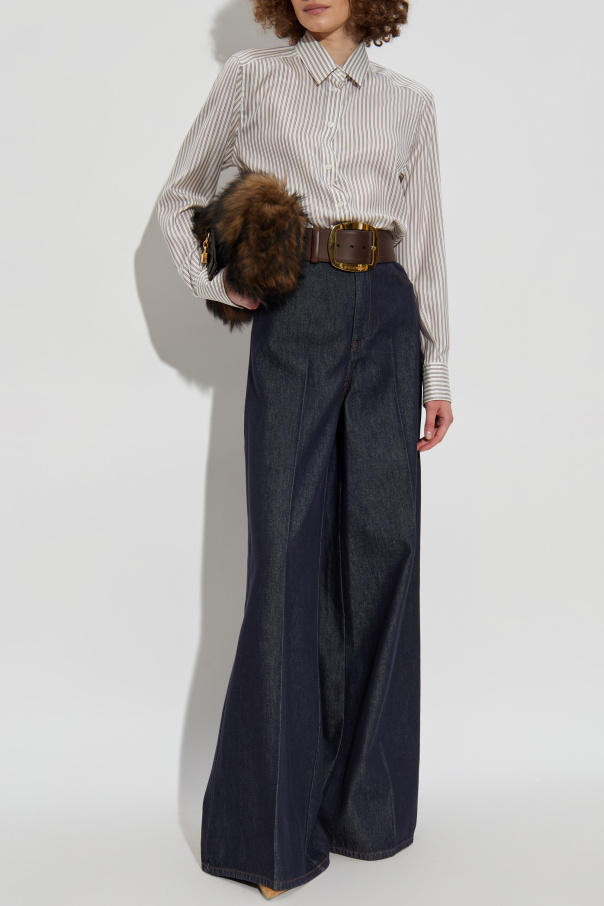 Dolce & Gabbana Silk shirt with striped pattern