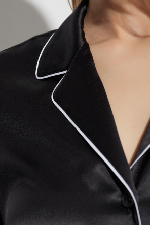 Dolce & Gabbana Jedwabna koszula z paskiem