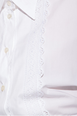 dolce ankle & Gabbana Shirt with broderie anglaise detailing