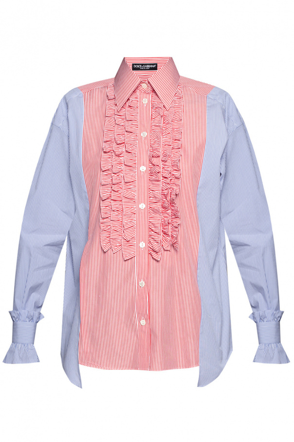 Dolce & Gabbana Patterned shirt with ruffles