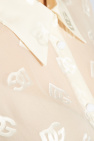 Dolce & Gabbana cream Transparent shirt