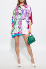 Dolce & Gabbana 'Bianca' sandals Oversize silk shirt