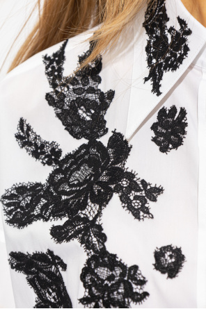 Dolce & Gabbana Koszula z koronkowym detalem