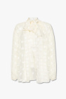 Dolce & Gabbana cream Transparent shirt with monogram