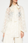 Dolce & Gabbana cream Transparent shirt with monogram