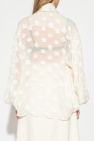 Dolce & Gabbana cream Transparent shirt with monogram