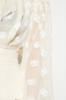 Dolce & Gabbana cream Transparent shirt with monogram