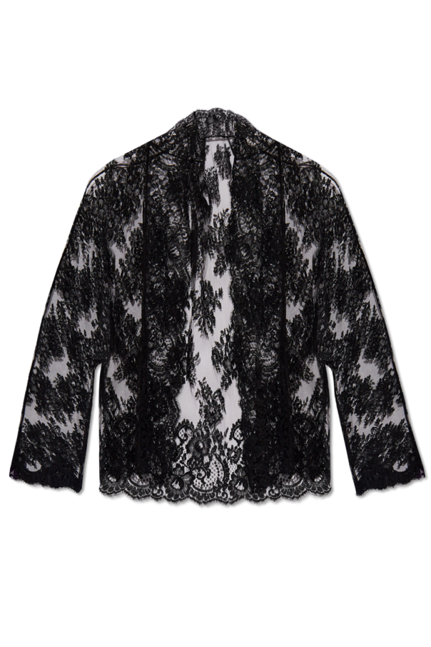 Dolce & Gabbana Koronkowa koszula o kroju kimono