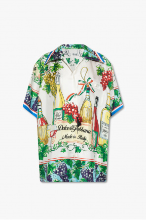Dolce & Gabbana geometric print polo shirt