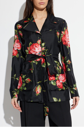 Dolce & Gabbana Silk shirt with a belt