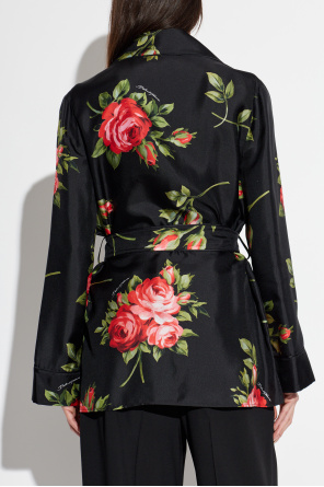 Dolce & Gabbana Silk shirt with a belt