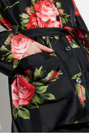 Dolce & Gabbana Silk shirt with a belt