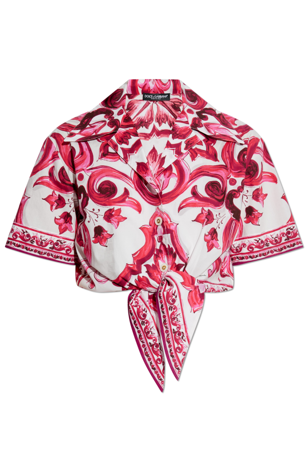 Dolce & Gabbana Shirt with Majolica pattern