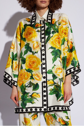 Dolce & Gabbana Koszula z motywem kwiatowym