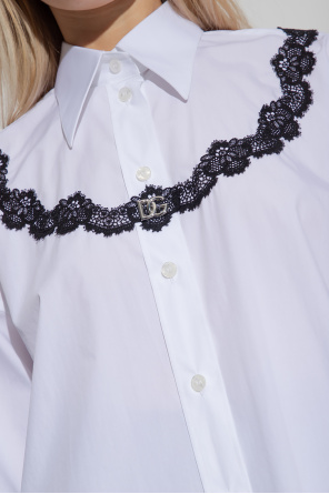Dolce & Gabbana Koszula z koronką