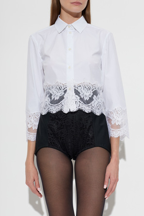 Dolce & Gabbana Camisa con elementos de encaje