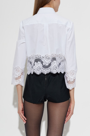 Dolce & Gabbana Camisa con elementos de encaje