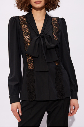 Dolce & Gabbana Silk shirt with lace