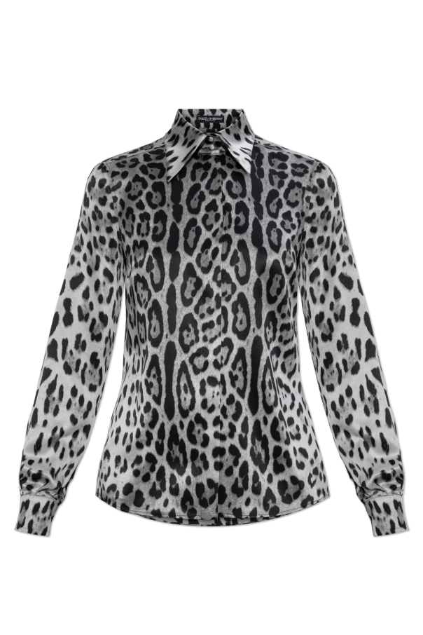 Silk shirt with animal motif, zdjęcie 1 Silk shirt with animal motif od Dolce & Gabbana