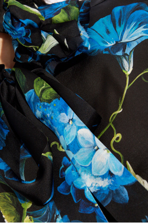 Dolce & Gabbana Silk shirt with floral motif