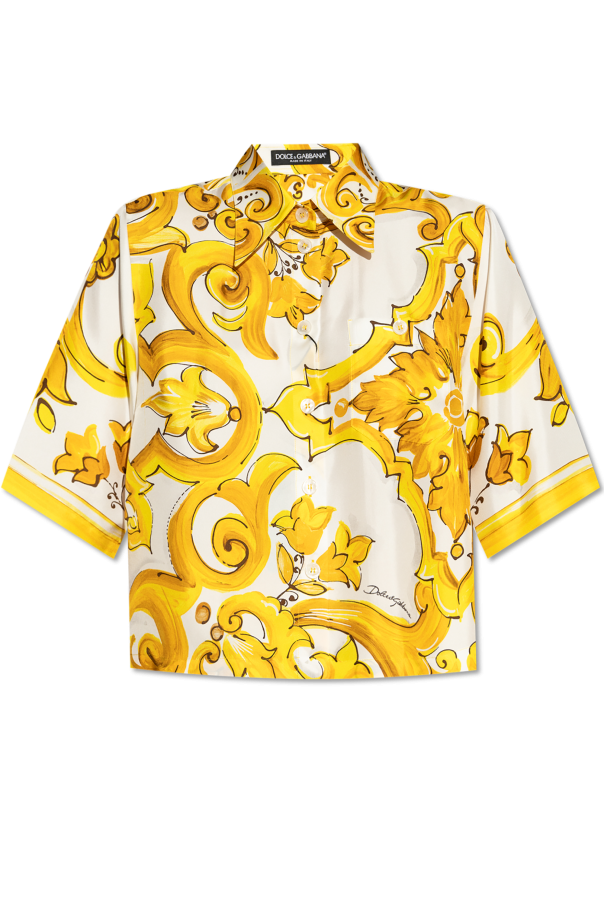 Dolce & Gabbana Koszula z nadrukiem `Majolika`