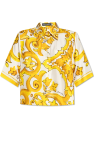 Dolce & Gabbana YELLOW Shirt with 'Majolica' Print