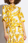 Dolce & Gabbana YELLOW Shirt with 'Majolica' Print