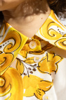 Dolce & Gabbana YELLOW Shirt with 'Majolica' Print