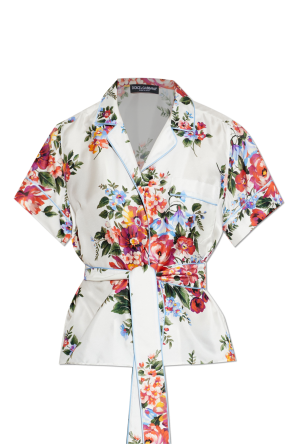 Camisa con motivo floral