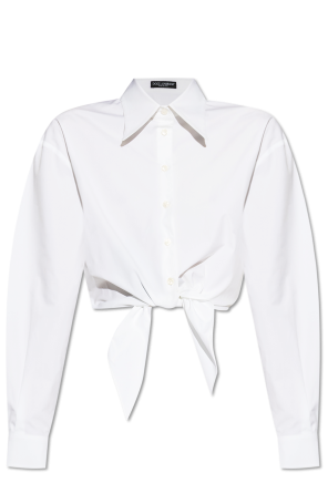 Shirt with tie detail