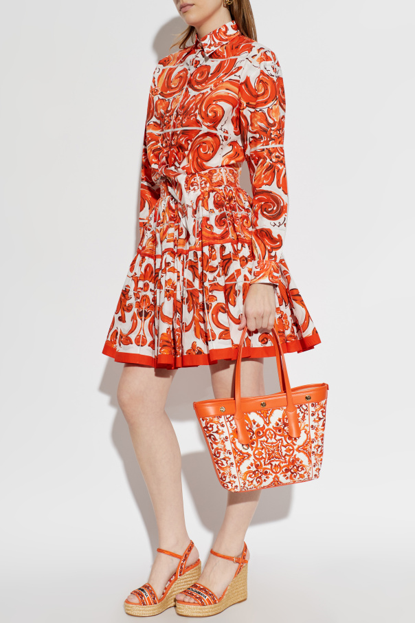 Dolce & Gabbana Top mit dem Print "Majolica"