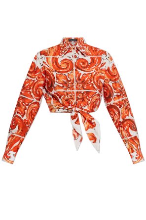 Top con estampado "Majolica"