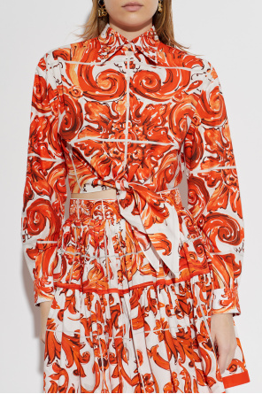 Dolce & Gabbana Top mit dem Print "Majolica"