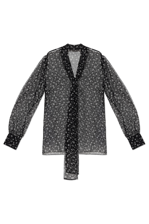 Silk Shirt with Floral Motif od Dolce & Gabbana