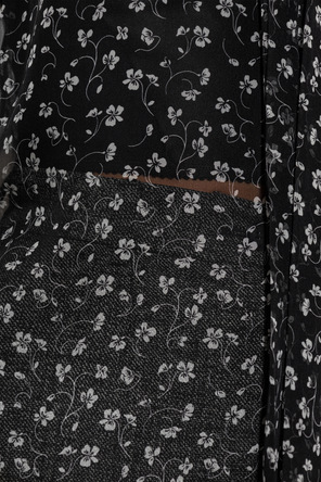 Dolce & Gabbana Silk Shirt with Floral Motif