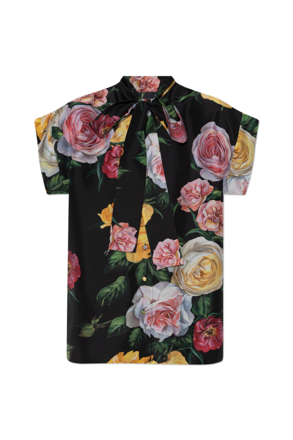 Shirt with floral motif, zdjęcie 1 Shirt with floral motif od Dolce & Gabbana