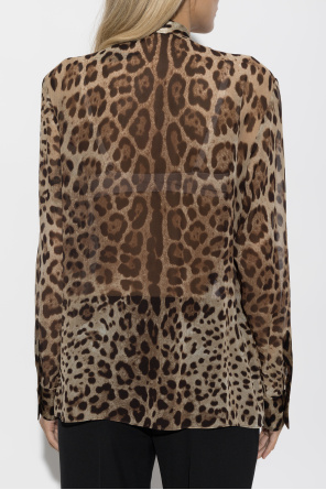 Dolce & Gabbana Silk shirt with animal print